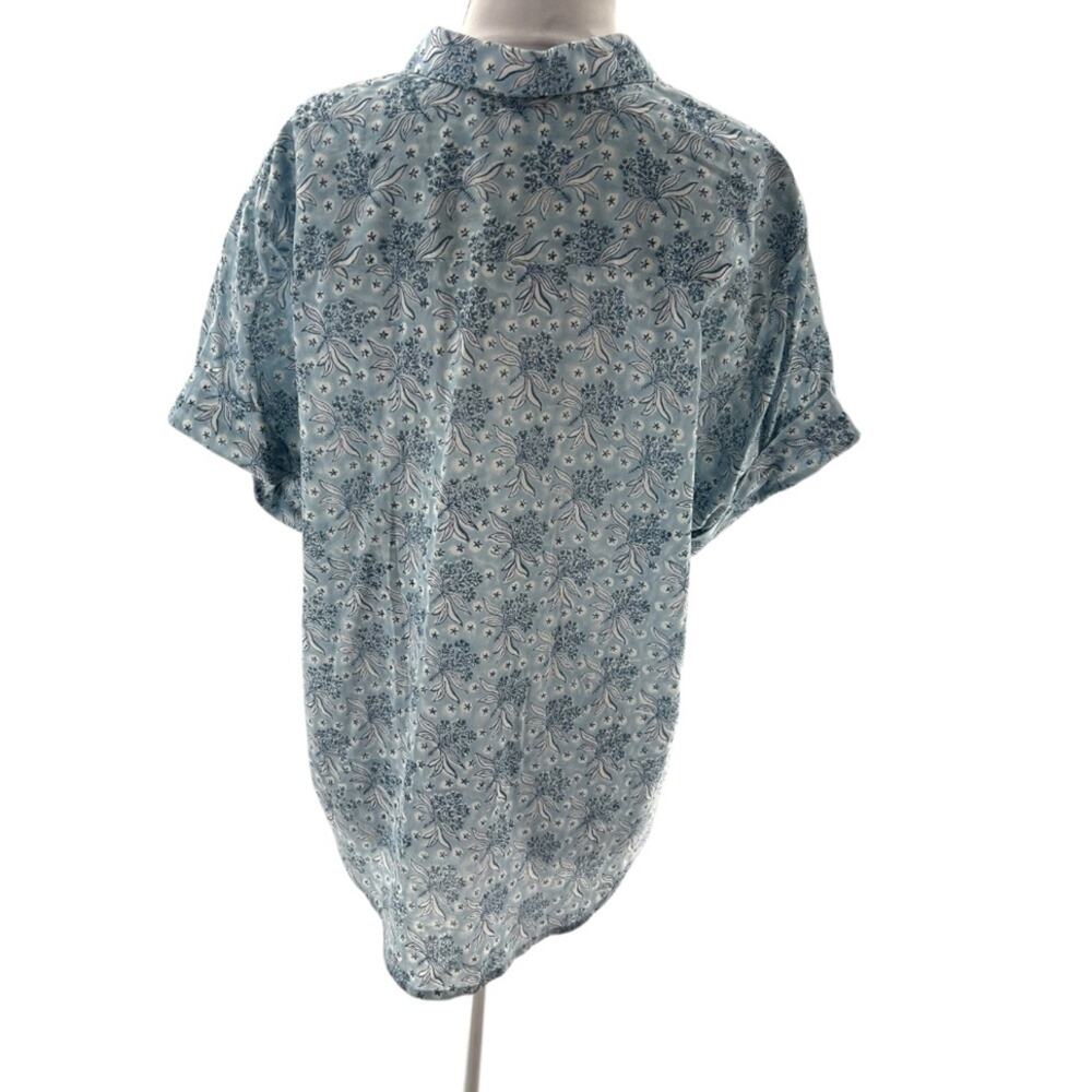 Cassandra Harper Block Print Button Down Shirt Sz… - image 2